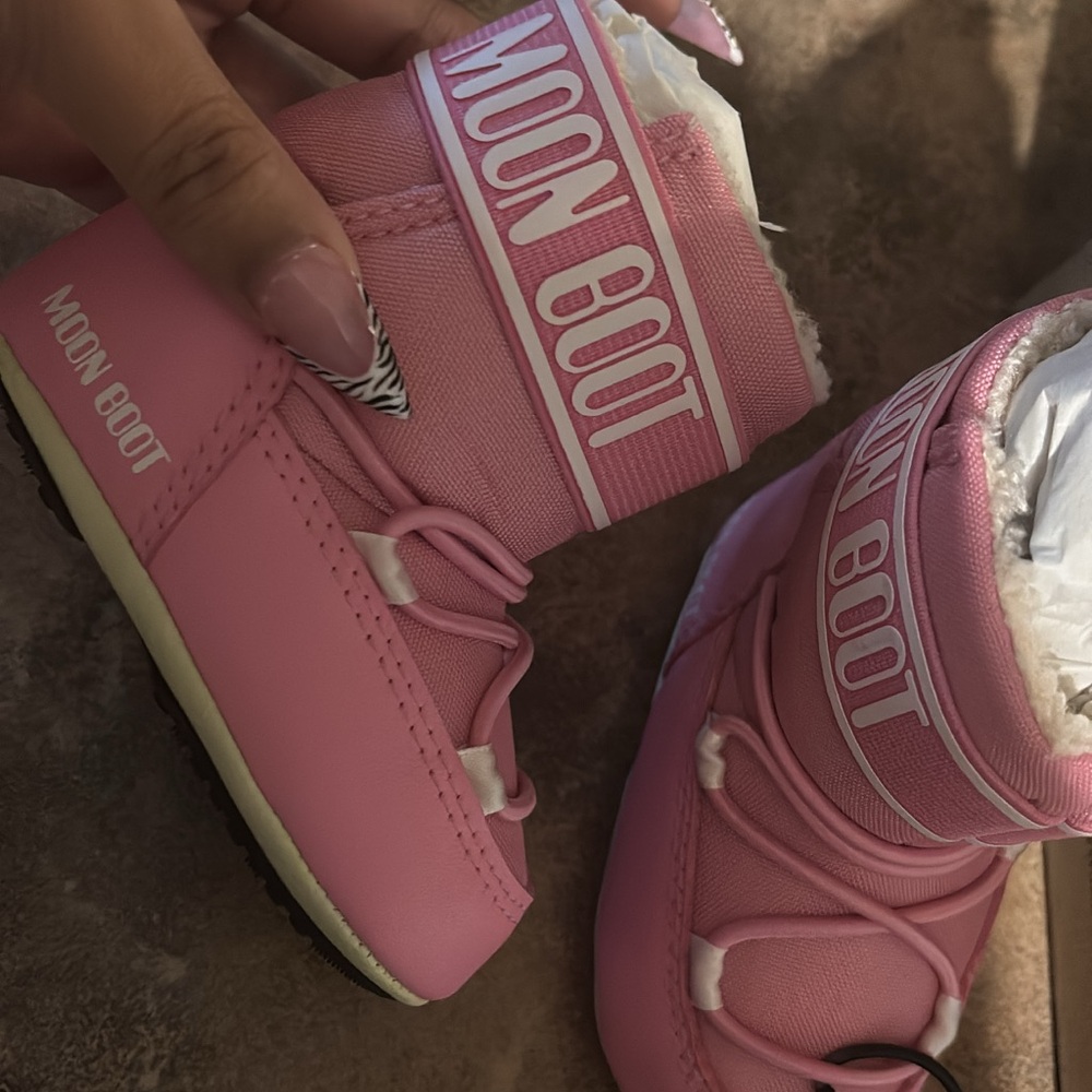 Moon Boot Kids Pink Winter Boots